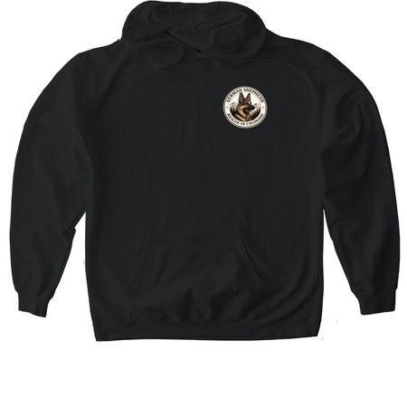 German Shepherd Rescue of CO, a Black Gildan Softstyle Pullover Hoodie