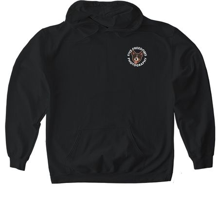 Five Freedoms X Meredith Canty, a Black Gildan Softstyle Pullover Hoodie