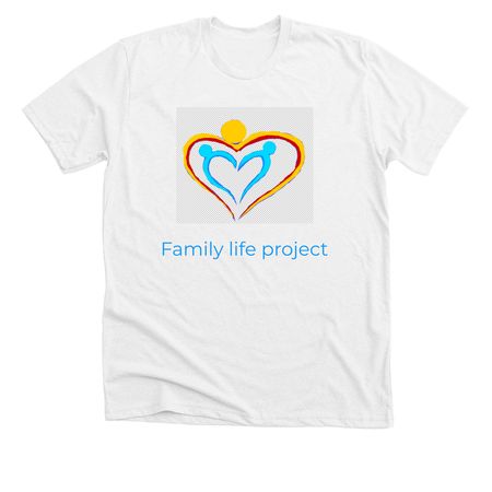 Family life project&nbsp;, a Solid White Blend Premium Unisex Tee