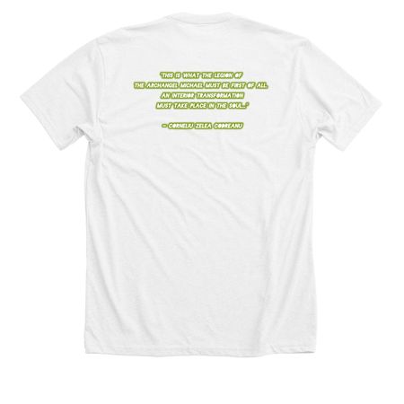 Legionary Ethos, a Solid White Blend Premium Unisex Tee (back-view)