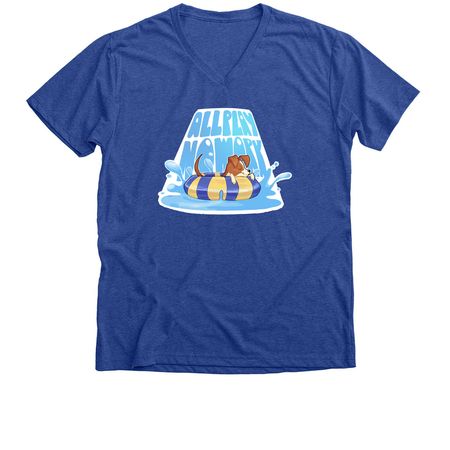 2026 All Play, No Work Tournament, a Heather True Royal Premium V-Neck Tee