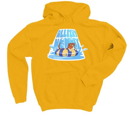 2026 All Play, No Work Tournament, a Gold Youth Pullover Hoodie