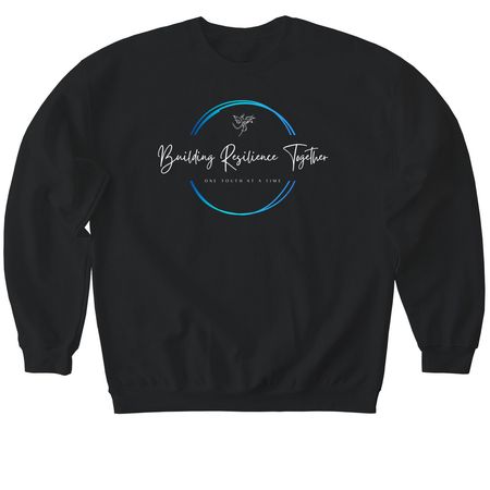 Black Merch, a Black Softstyle Crewneck Sweatshirt