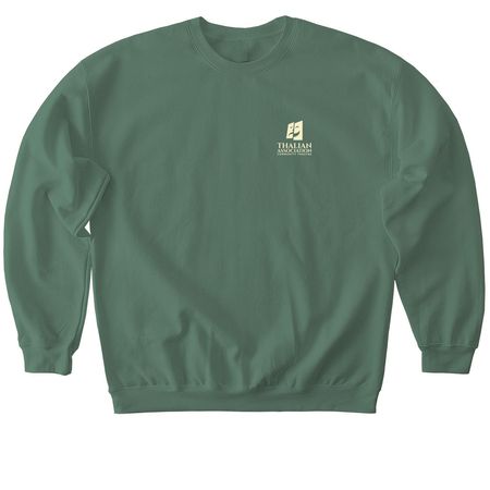 Little Women 2026, a Military Green Softstyle Crewneck Sweatshirt