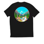 Pride 2026, a Deep Black Allmade Eco Triblend Unisex Tee (back-view)