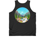 Pride 2026, a Black Classic Unisex Tank Top (back-view)