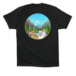 Pride 2026, a Vintage Black Premium Cotton Tee (back-view)