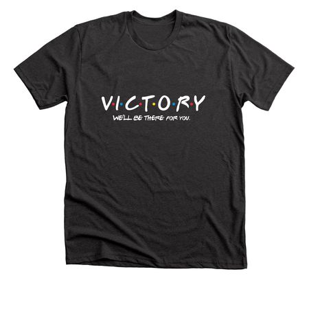Victory Crew Tee, a Dark Grey Heather Premium Unisex Tee