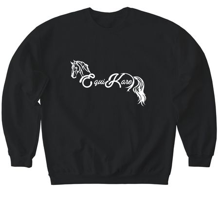 EquiKare Swag, a Black Softstyle Crewneck Sweatshirt