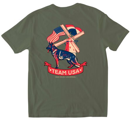 Team Ori Universal Sieger 2026, a Military Green Softstyle Cotton Tee