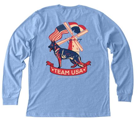 Team Ori Universal Sieger 2026, a Heather Carolina Blue Premium Long Sleeve Tee