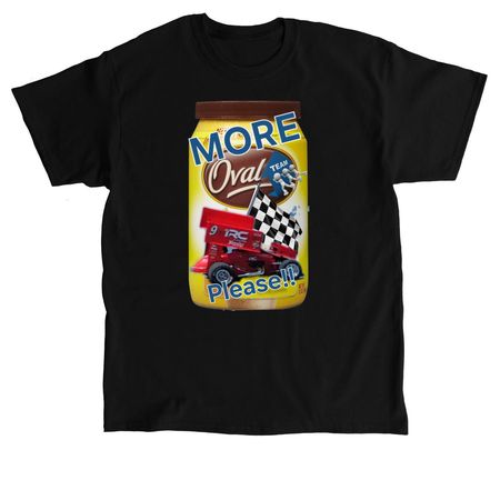 More Oval Team Please!!, a Black Classic Unisex Tee