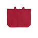 Apraxia Slows My Mouth - STRUT YOUR STUFF!&nbsp;, a Deep Red Cotton Canvas Tote Bag (back-view)