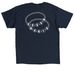 Kesem Friendship Bracelet, a Navy Classic Unisex Tee (back-view)