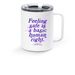 Feeling Safe - Mug, a White Stainless Steel Travel Mug