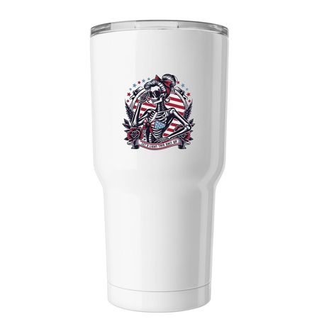 LETS LIGHT THIS SHIT UP, a White Insulated Tumbler