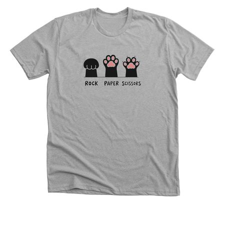 Rock Paper Scissors&nbsp;, a Athletic Heather Premium Unisex Tee