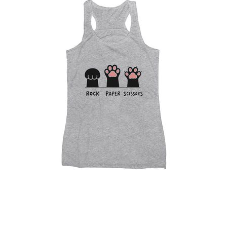 Rock Paper Scissors&nbsp;, a Athletic Heather Women's Racerback