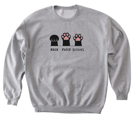 Rock Paper Scissors&nbsp;, a Sport Grey Softstyle Crewneck Sweatshirt