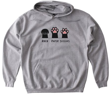 Rock Paper Scissors&nbsp;, a Sport Grey Gildan Softstyle Pullover Hoodie