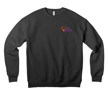 Self Love Club, a Dark Grey Premium Drop Shoulder Sweatshirt