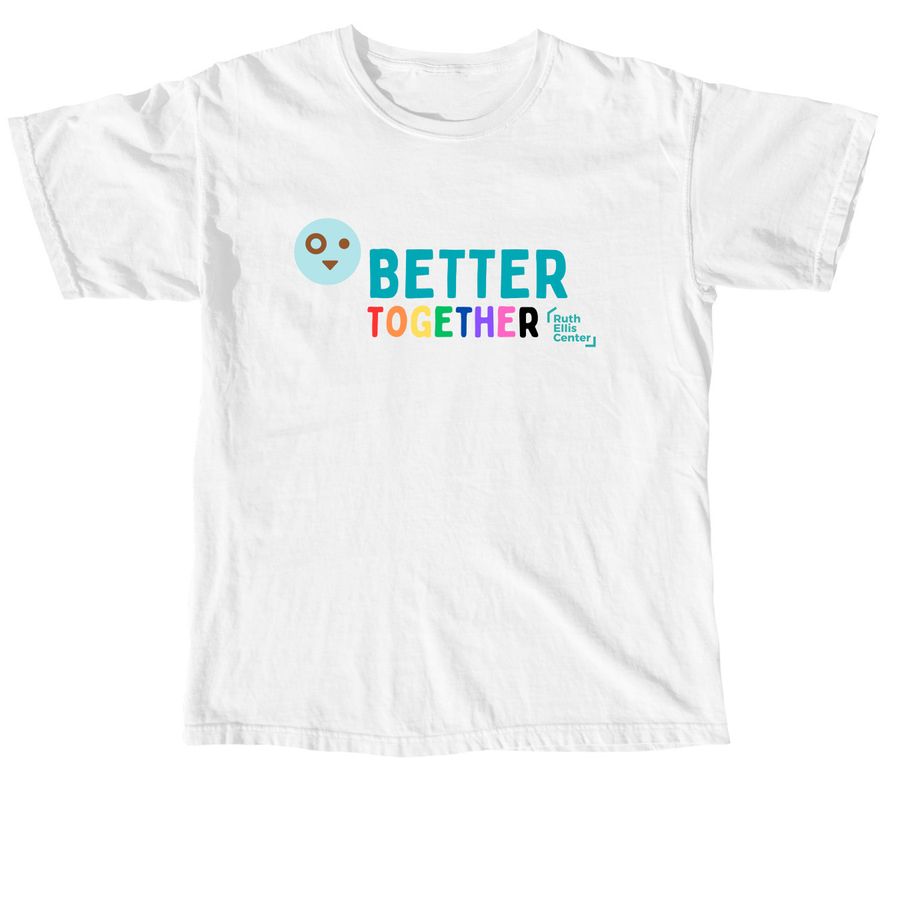 Michigan Humane x Ruth Ellis, a White Comfort Colors Unisex Tee