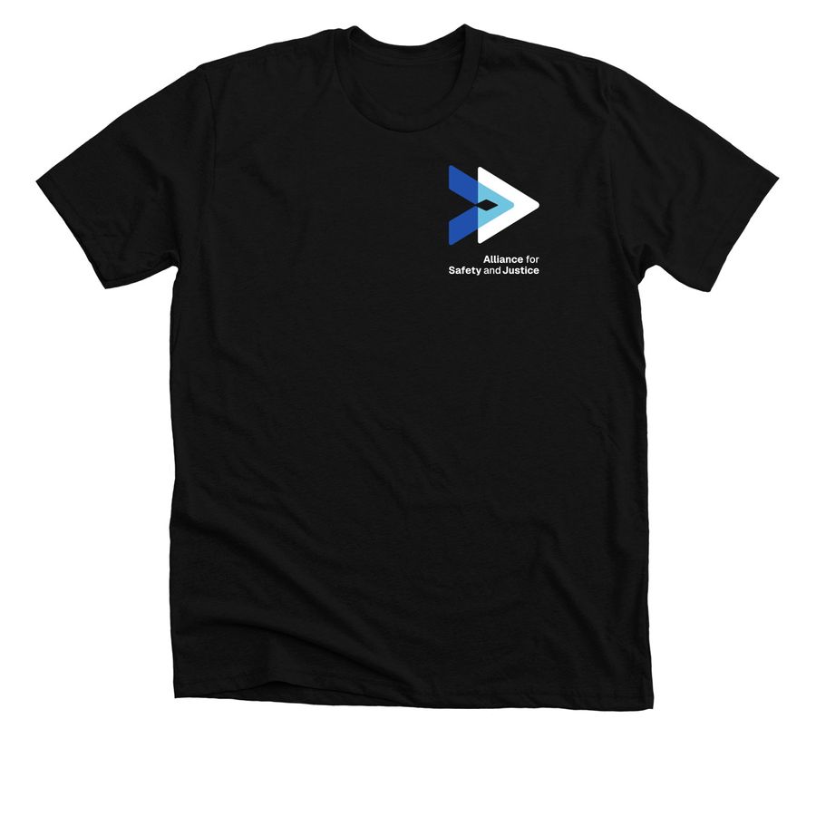 Alliance for Safety and Justice, a Solid Black Blend Premium Unisex Tee
