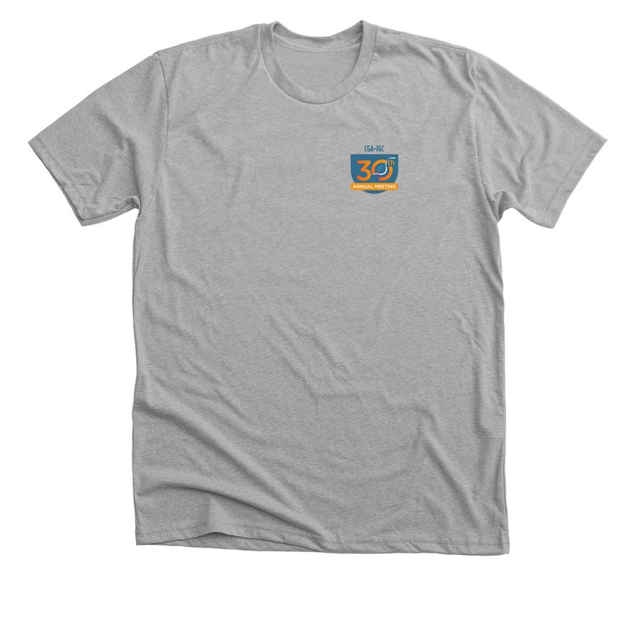 CGA-IGC 30th Annual Meeting Merch, a Athletic Heather Premium Unisex Tee