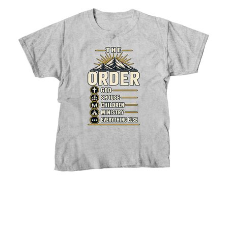 The order, a Sport Grey Youth Unisex Tee