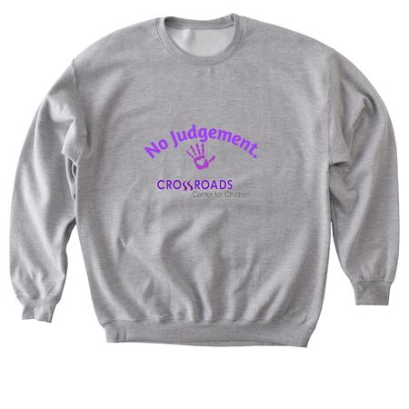 No Judgement., a Sport Grey Softstyle Crewneck Sweatshirt