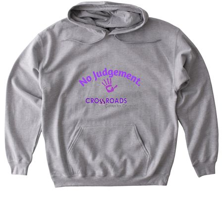 No Judgement., a Sport Grey Gildan Softstyle Pullover Hoodie