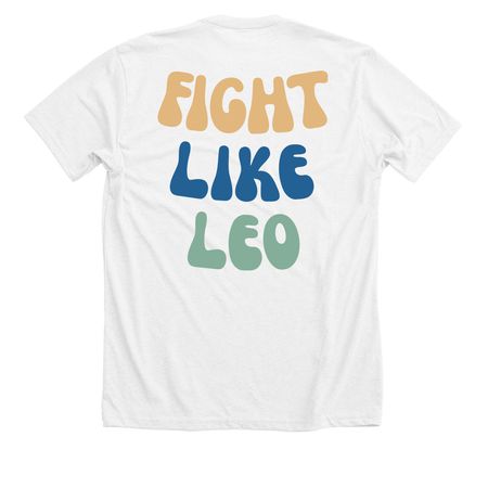 FIGHT LIKE LEO, a Solid White Blend Premium Unisex Tee