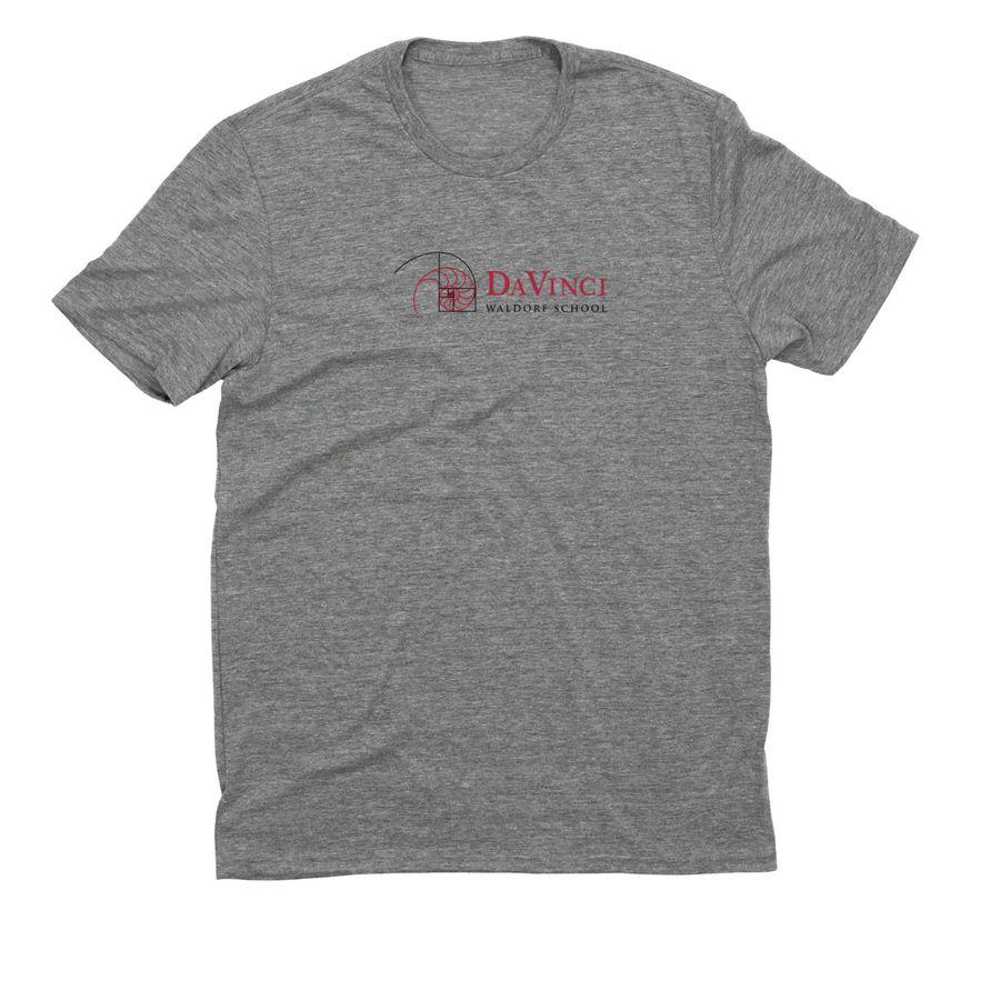 DaVinci Waldorf School Spirit Wear, a Aluminum Grey Allmade Eco Triblend Unisex Tee