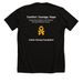 Stand Strong for Childhood Cancer, a Solid Black Blend Premium Unisex Tee (back-view)