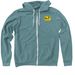 Great Blue Heron Zip-Up Hoodie, a Heather Deep Teal Zip Up Hoodie
