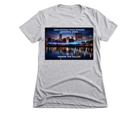 Police Week 2026, a Dark Heather Grey Women's Slim Fit Tee