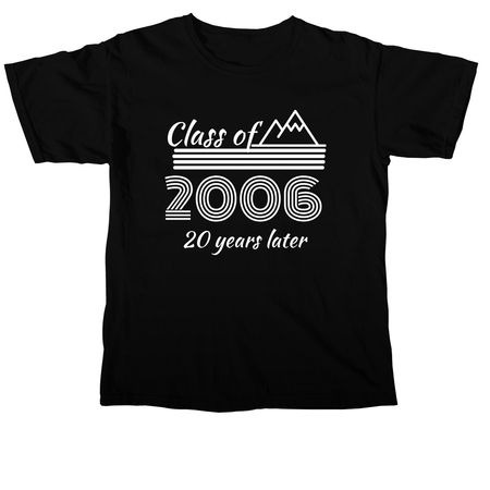 Class of '06 Shirts (White Graphics), a Black Comfort Colors Unisex Tee
