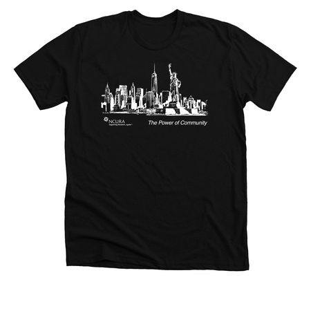 AM68 Together, We Advance Research, a Solid Black Blend Premium Unisex Tee