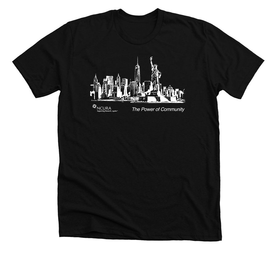 AM68 Together, We Advance Research, a Solid Black Blend Premium Unisex Tee
