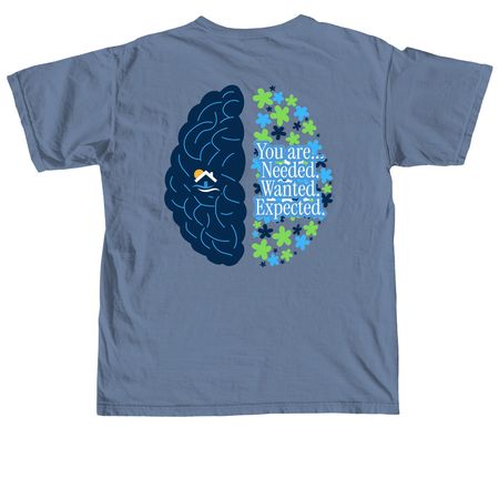 You are Needed, Wanted, Expected, a Blue Jean Comfort Colors Unisex Tee