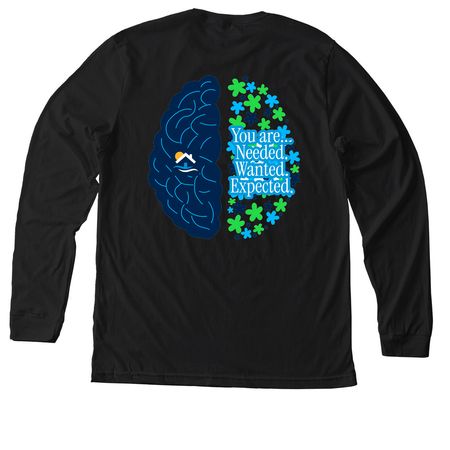 You are Needed, Wanted, Expected, a Solid Black Blend Premium Long Sleeve Tee