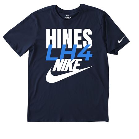 LH4 X NIKE&nbsp;, a College Navy Nike Dri-FIT Jersey Blend Performance Tee