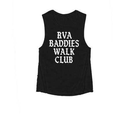 RVA BADDIES WALK CLUB CLOTHES, a Black Women's Muscle Tank