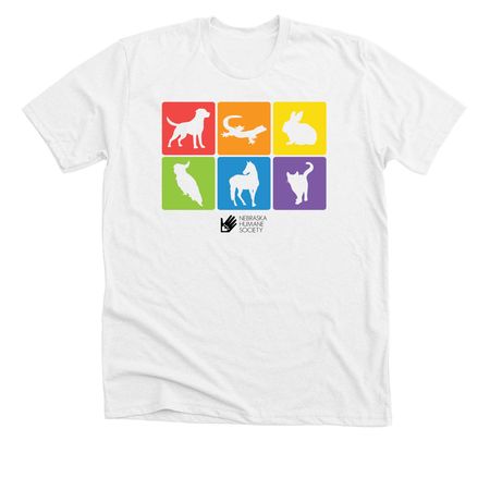 NHS Pride, a Solid White Blend Premium Unisex Tee