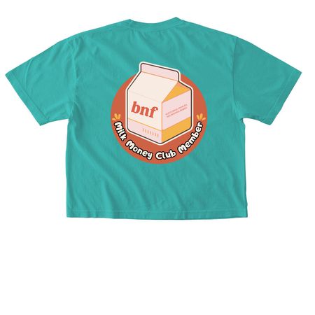 Milk Money Club Member, a Chalky Mint Comfort Colors Boxy Tee