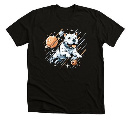 Please give us space! (Front only), a Black Heather Premium Unisex Tee