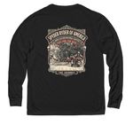 Fuel For the Soul&nbsp;, a Deep Black Allmade Eco Triblend Long Sleeve Tee (back-view)