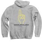 The Point Is: hoodie&nbsp;, a Sport Grey Pullover Hoodie (back-view)