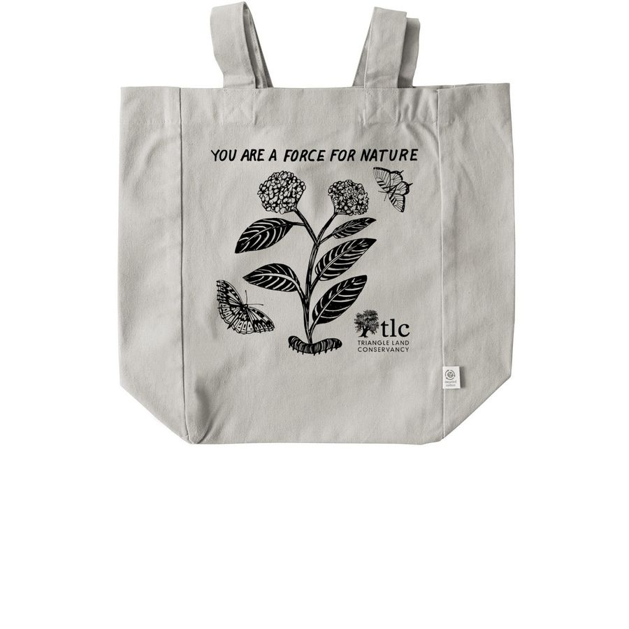 You Are a Force for Nature Tote, a Natural Recycled Cotton Tote Bag