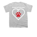 Junior Volunteer Gear, a Sport Grey Youth Unisex Tee (back-view)